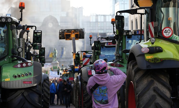 Agriculture Protest In City