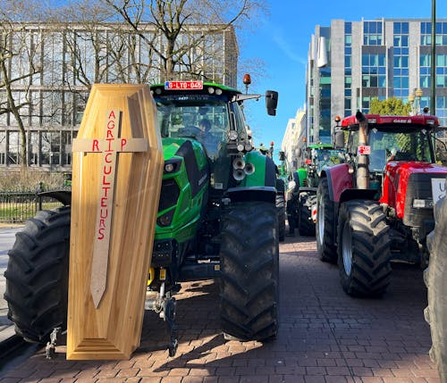 Farmer protests in Brussels 