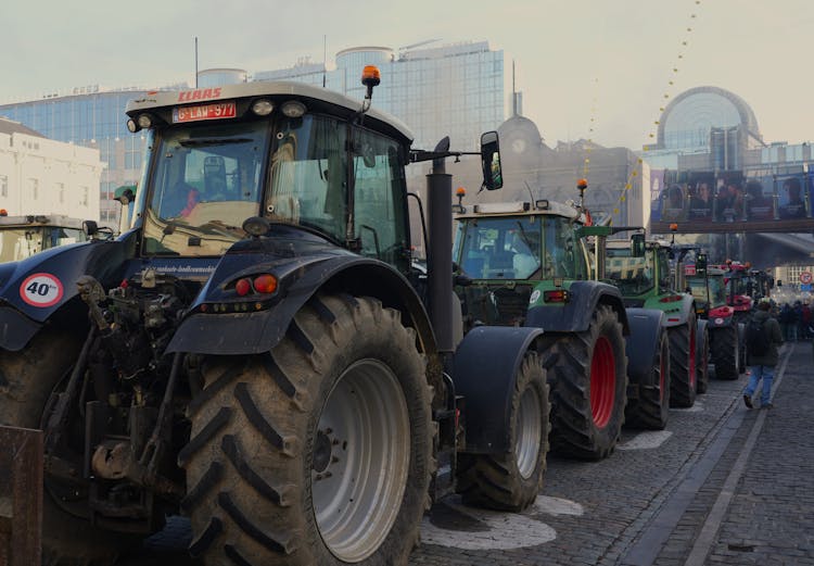 Agriculture Protest In City