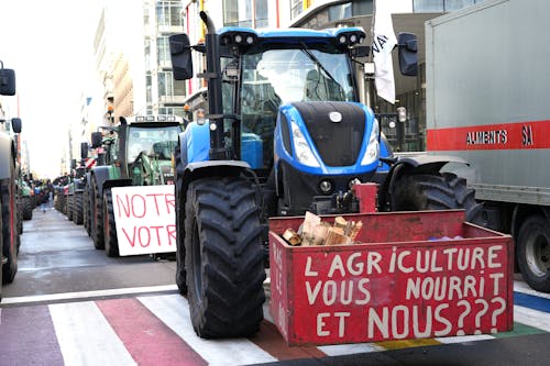 布魯塞爾農民抗議 