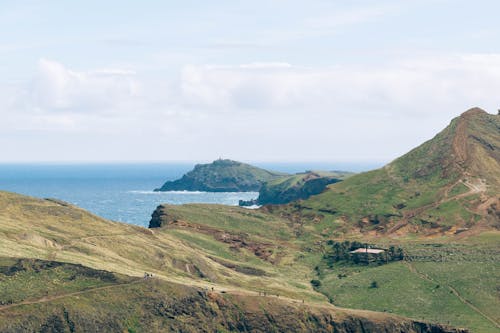 Hills on Sea Coast on Madeira in Portugal