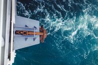 Anchor on Boat on Body of Water