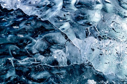 Free Detailed close-up of textured ice in Antarctica, showcasing intricate frozen patterns. Stock Photo