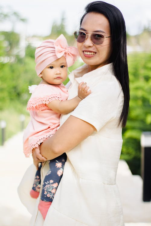 Foto d'estoc gratuïta de asiàtica, bebè nena, cabells llargs