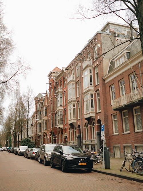 Cars n Front of a Tenement in Amsterdam