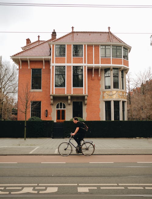 Základová fotografie zdarma na téma Amsterdam, asfalt, biker