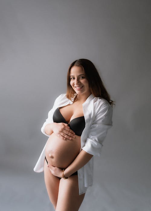 A Smiling Pregnant Woman
