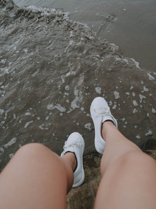 Free stock photo of bech, feet, legs