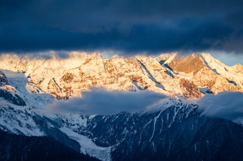 Бесплатное стоковое фото с вершины, горы, закат