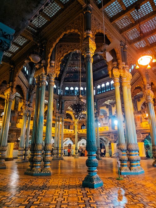 Foto stok gratis bagian dalam, India, istana amba vilas