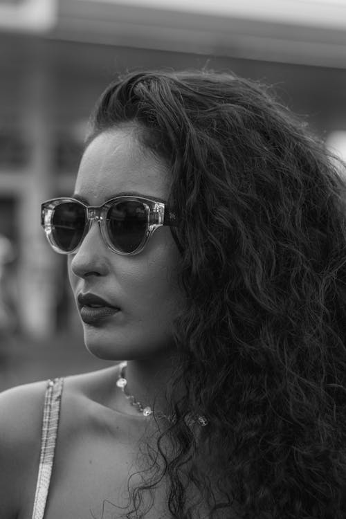 Fotos de stock gratuitas de blanco y negro, cara, Gafas de sol