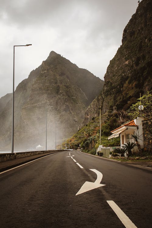 Asphalt Road in Mountains