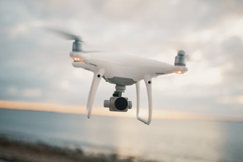 White Quadcopter Drone 