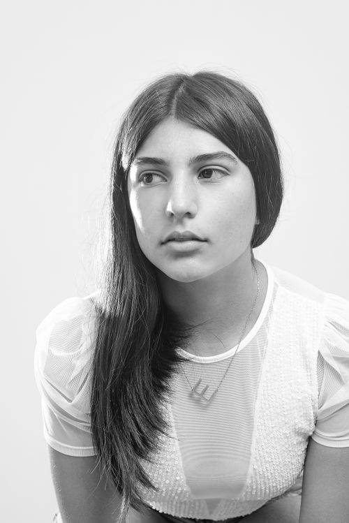 Black and White Studio Shot of a Young Woman · Free Stock Photo