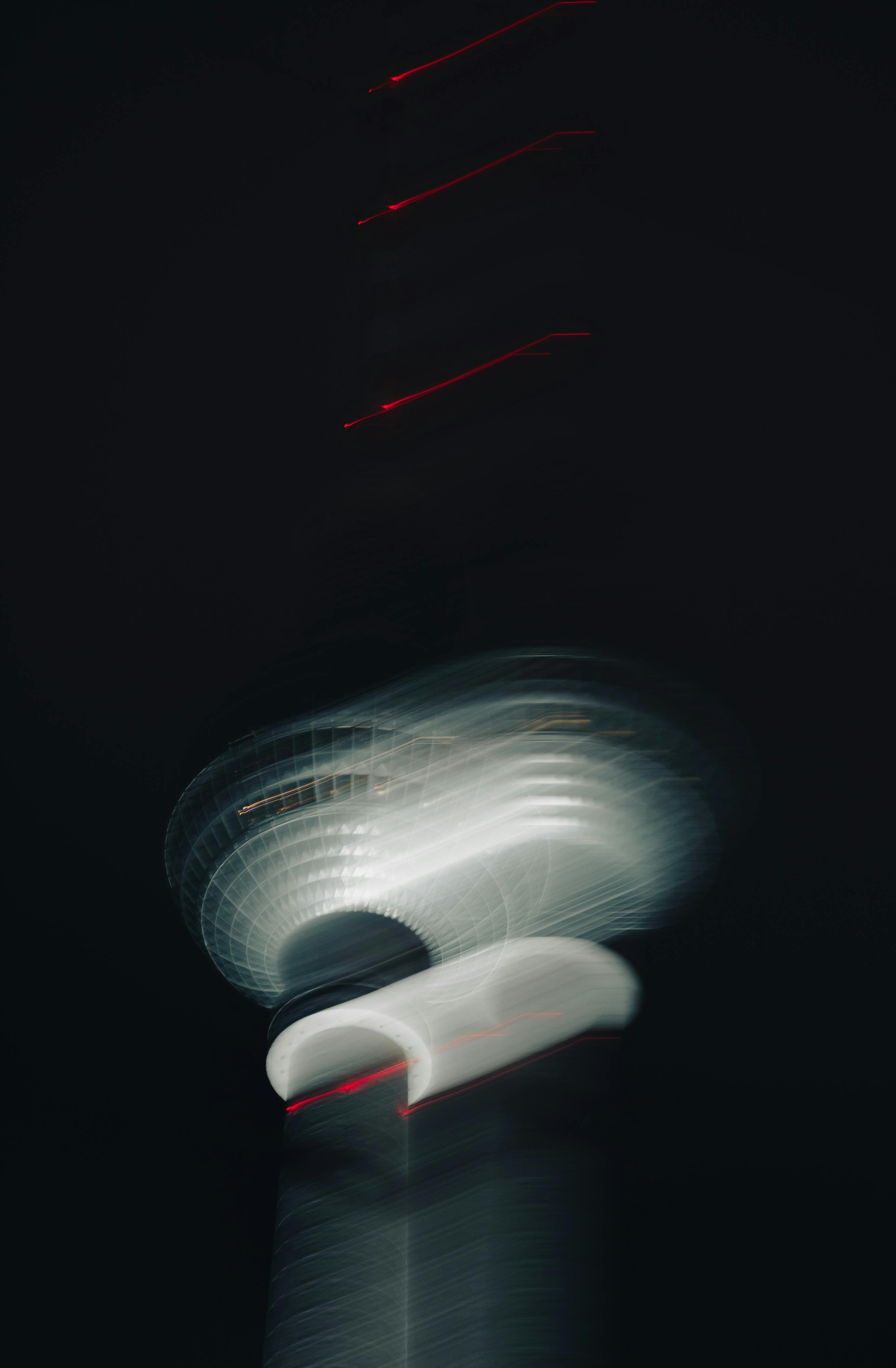 gratis Wazig Fernsehturm Berlijn Bij Nacht Stockfoto