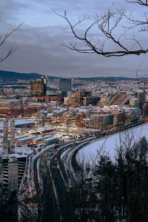 Cityscape of Oslo in Winter
