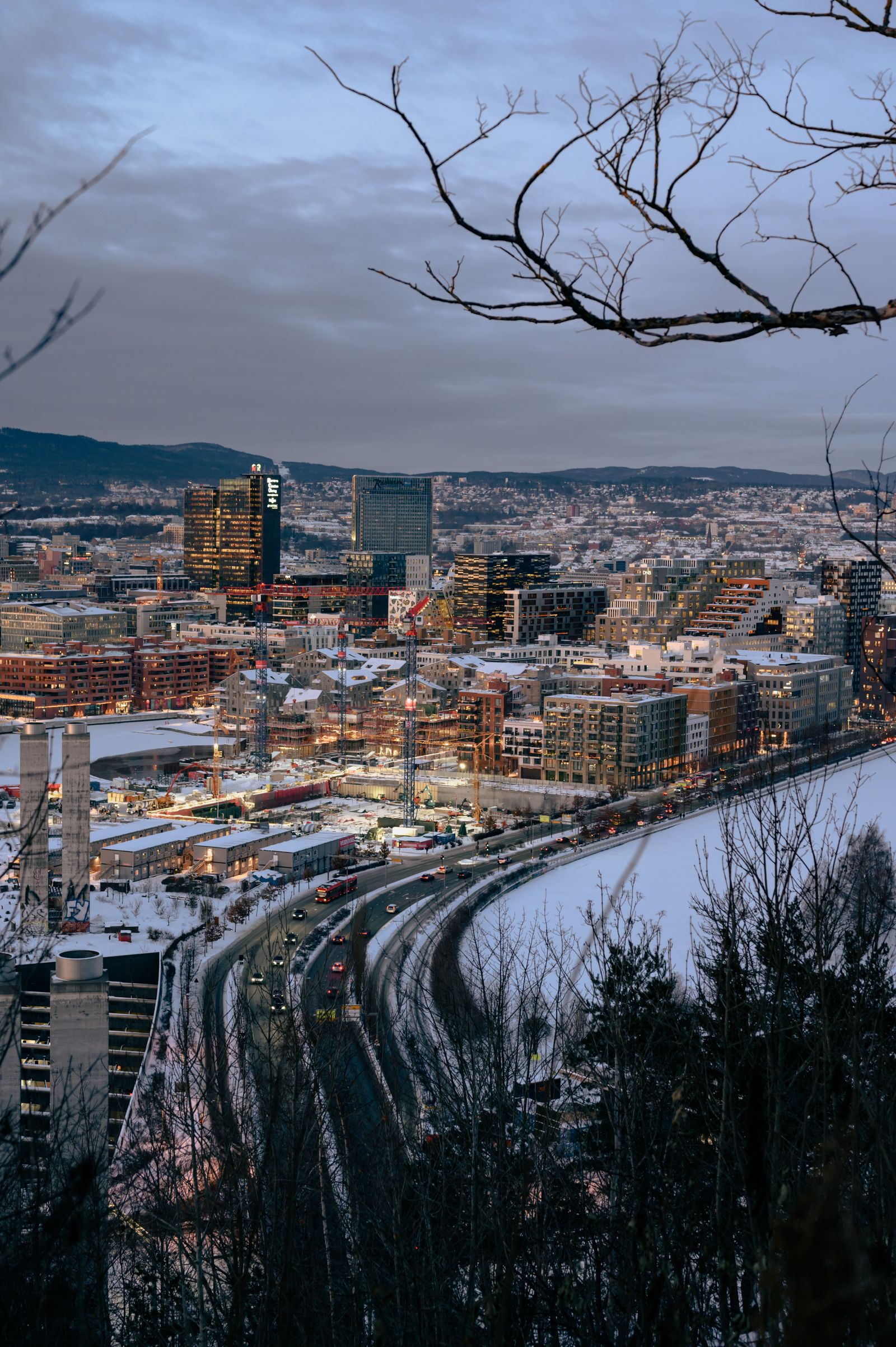 Oslo sous la neige
