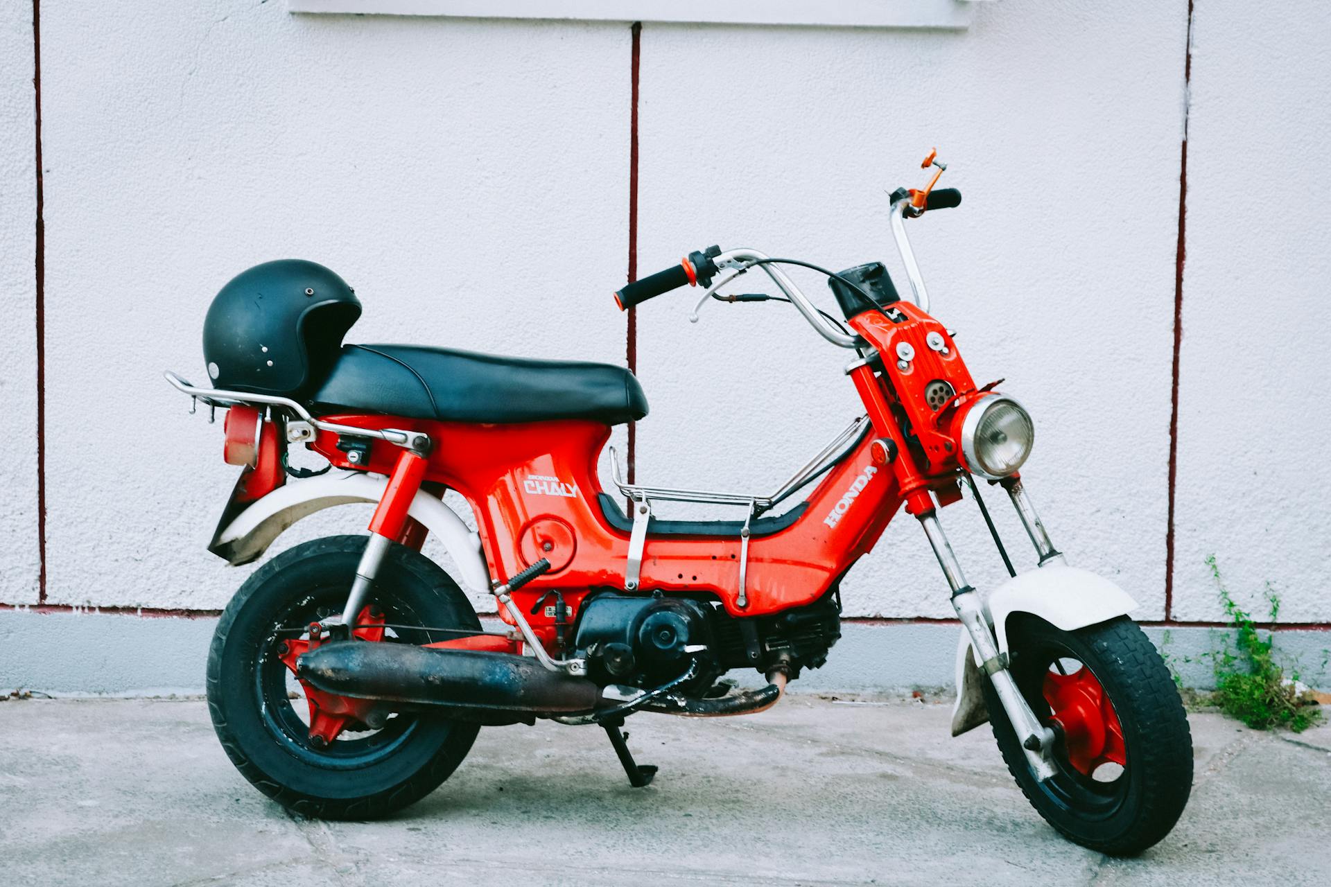 Red And Black Motorcycle