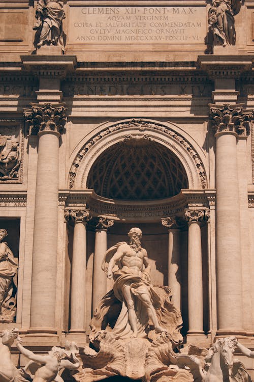 Trevi fountain in rome, italy