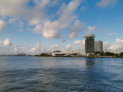 Eye Film Museum and A DAM Tower in Amsterdam