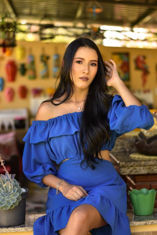 blue dress in skyrizi commercial Skyrizi Commercial Girl In Blue Dress