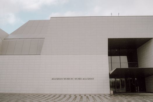 The entrance to the museum of modern art