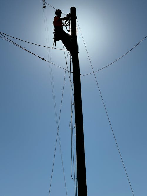 Foto profissional grátis de cabos, eletricidade, homem