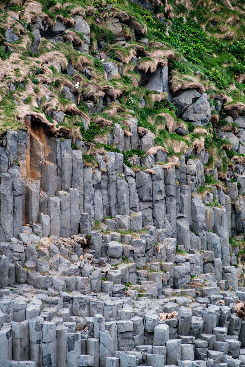 Basalt Rocks Hill Basalt Rocks, Reynisfjara Black Beach, Iceland · Free Stock Photo