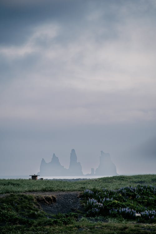 Rock Formations on Reynisfjara Beach in Iceland