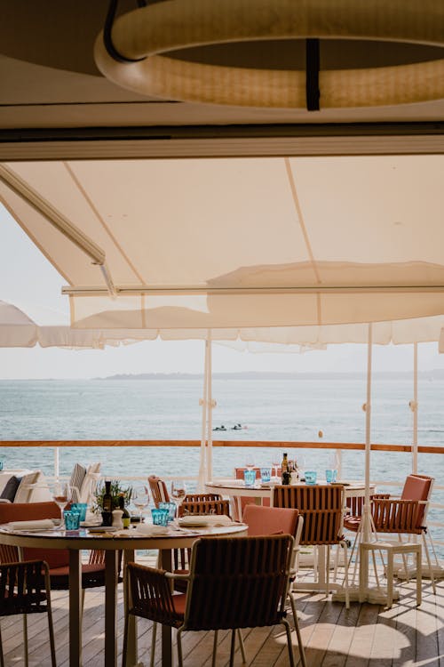 레스토랑, 바다, 부두의 무료 스톡 사진