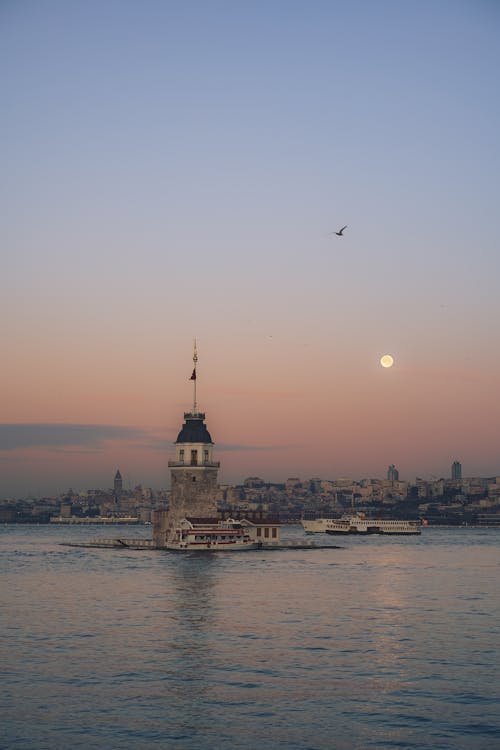 Maidens Tower in Istanbul, Turkey 