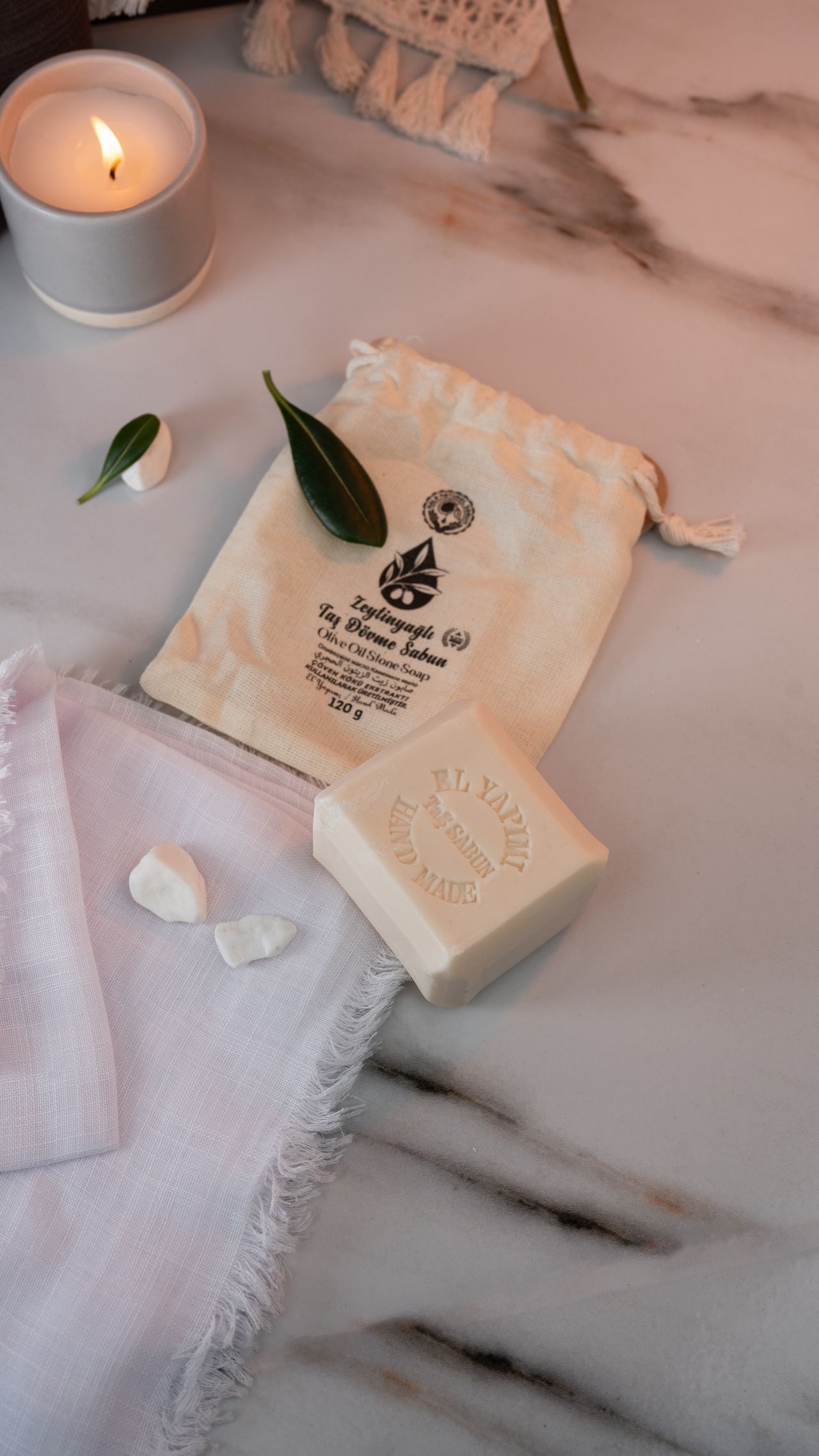 Natural olive oil soap