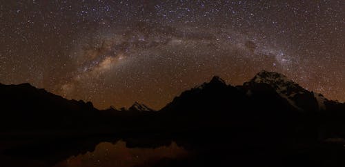 Milky way over mount cook