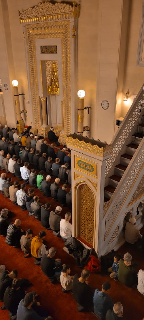 Muslims In Mosque Man Praying in Mosque · Free Stock Photo