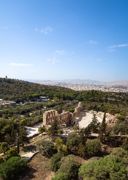 Ilmainen kuvapankkikuva tunnisteilla antiikin arkkitehtuuri, Ateena, aurinko
