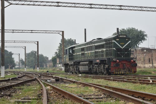 Locomotive on Railway Tracks