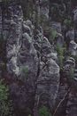 Aerial Photography of Gray Cliffs