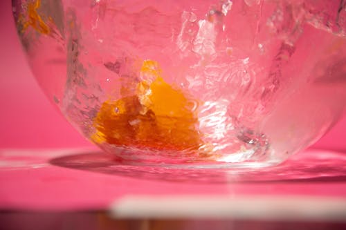 Imagine de stoc gratuită din apă, fundal roz, portocală