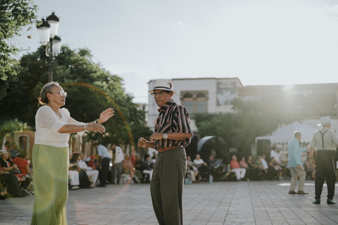 A quiet plaza in Mexico
