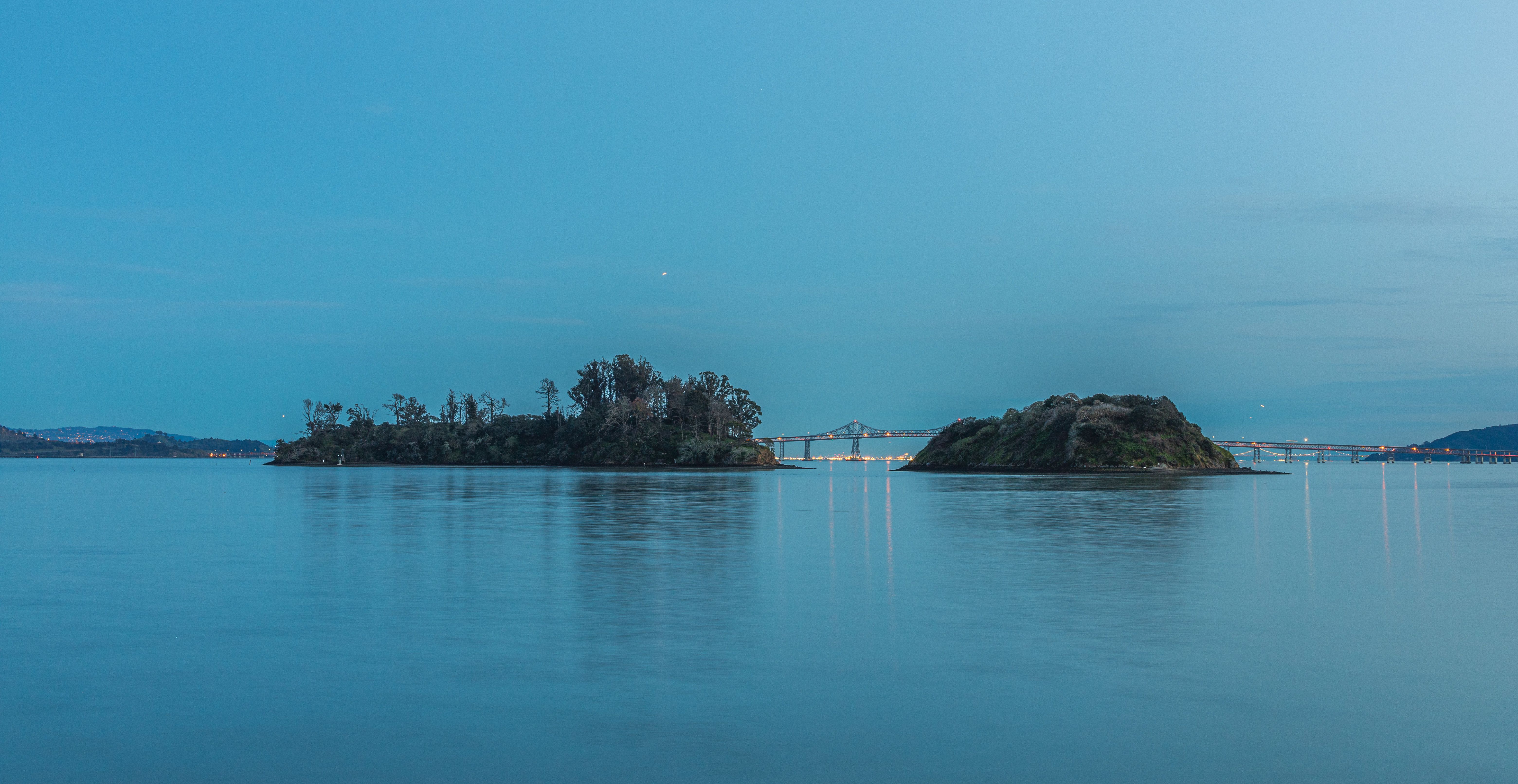 View of Two Islands Connected By a Bridge · Free Stock Photo