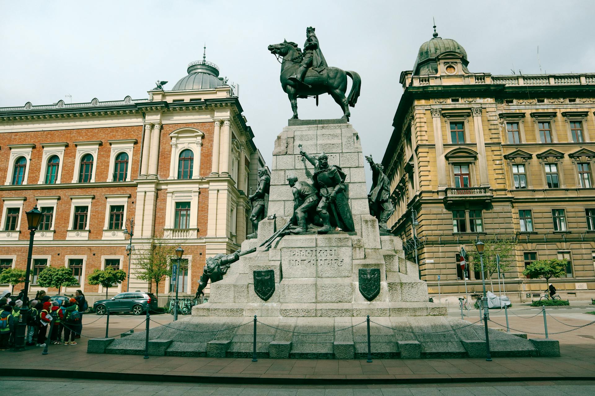 Grunwald Monument in Cracow, Poland