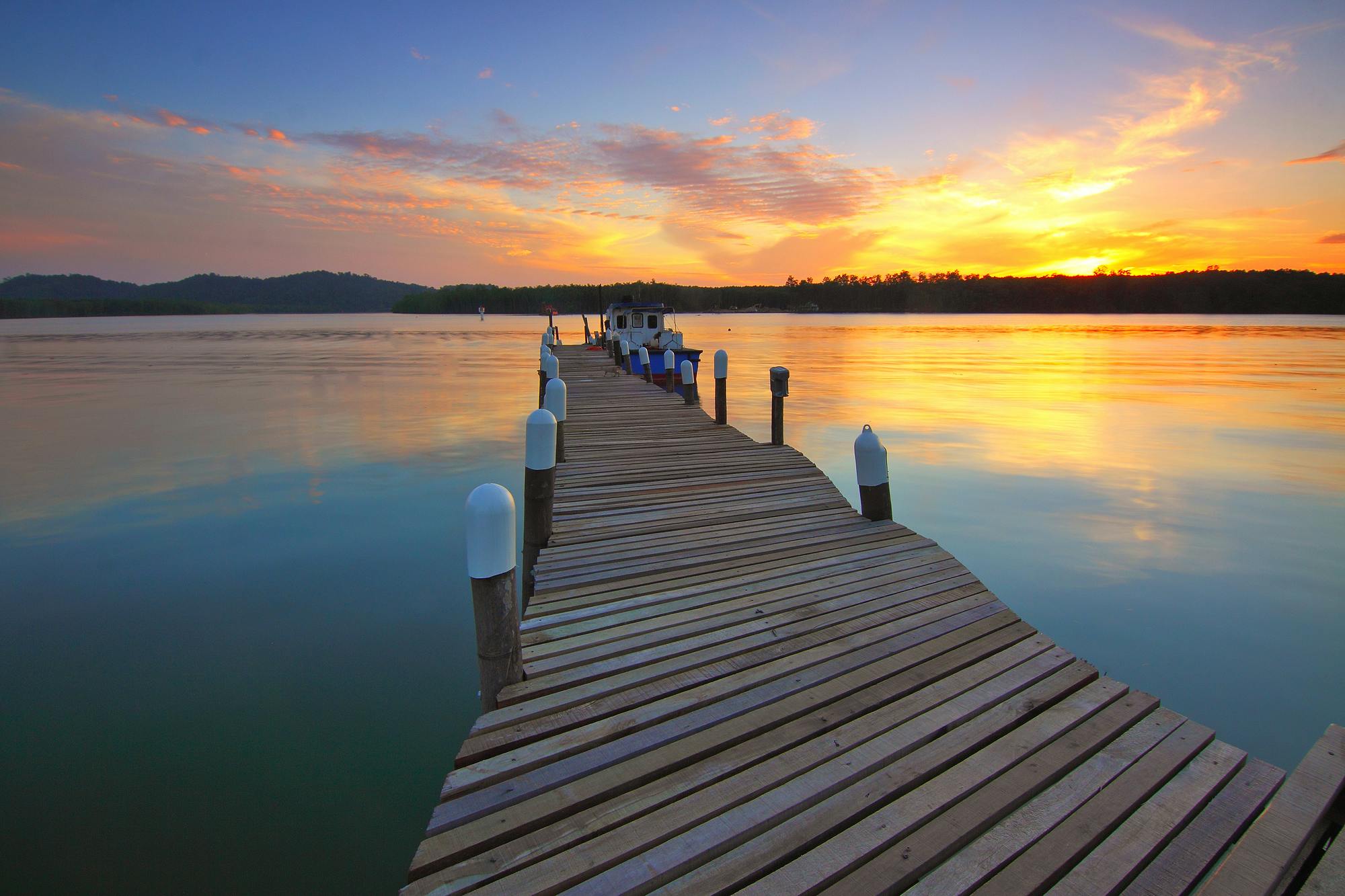 Wooden Dock at Sunset View · Free Stock Photo - 2000 x 1333 jpeg 429kB