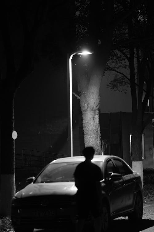 Foto profissional grátis de automóvel, estacionado, noite