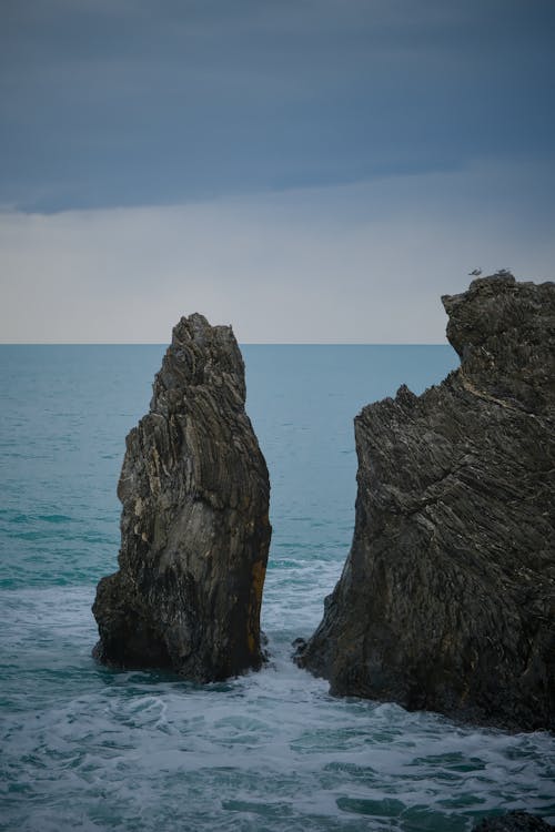 Foto d'estoc gratuïta de cinque terre, Costa, ennuvolat