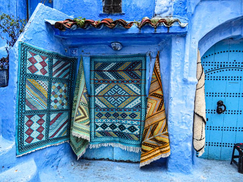 Chefchaouen blue alley Morocco