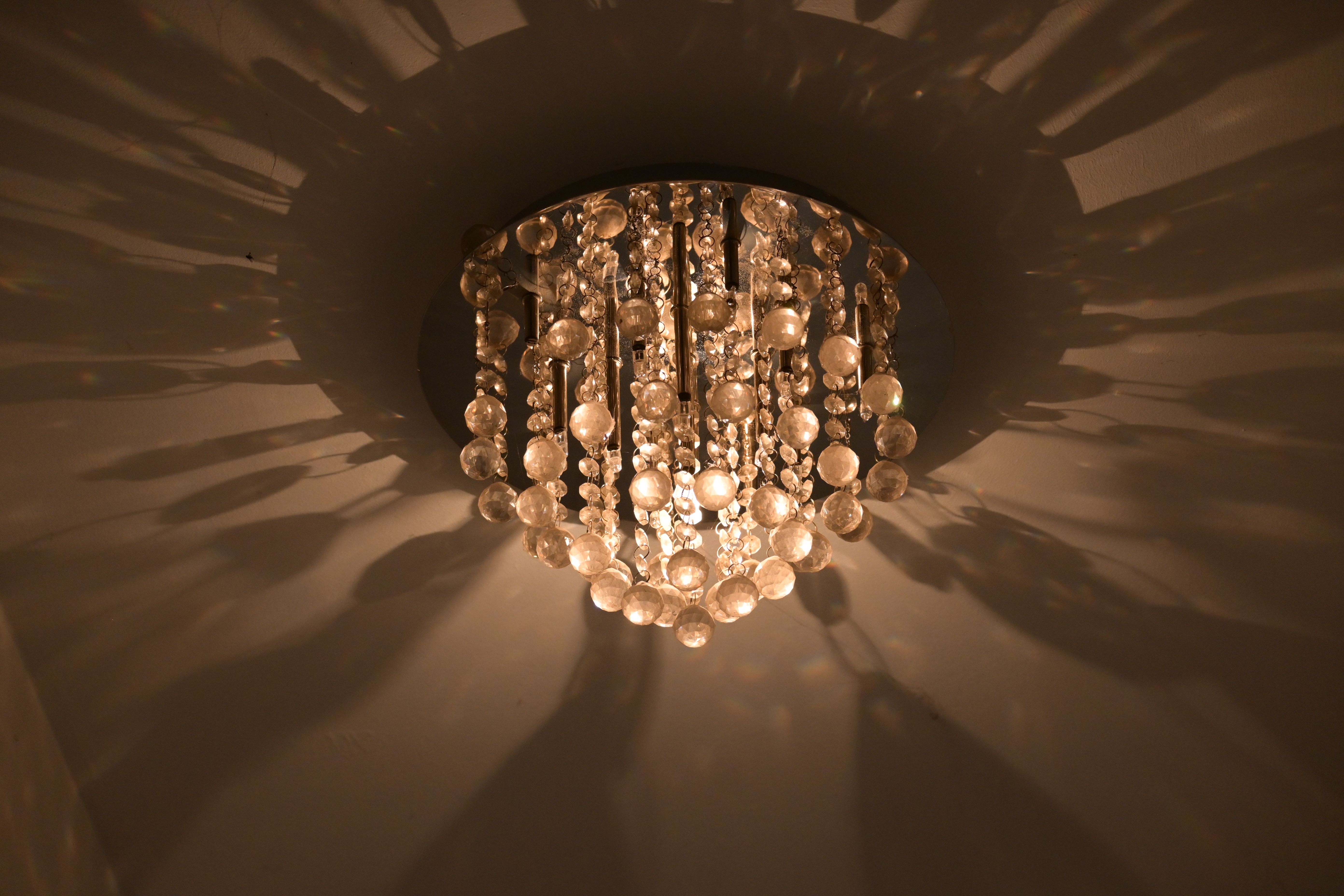 Brightech Orion Crystal Chandelier Pendant Light Fixture