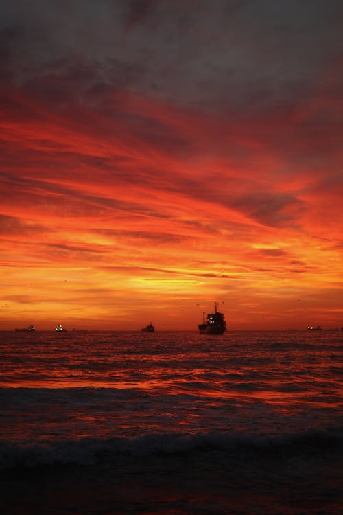 Foto stok gratis awan, langit, laut