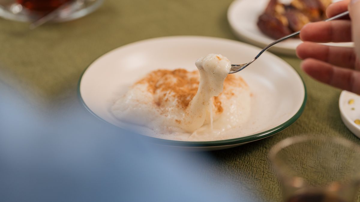 Cinnamon rice pudding