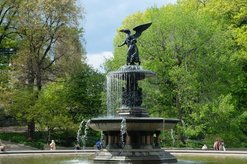 Fountain with an Angel Statue