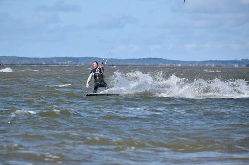 Gratis lagerfoto af kitesurfing